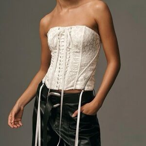 FL&L Lilibet White Lace Corset Top